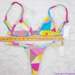 NEW SET! MELLO the label * Free People womens brazilian bikini set carnaval, M Blue Size M Photo 2
