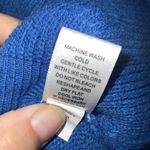 Cable & Guage 2Pc Set~Lg Blue Sweater Cardigan & XL Blue & Yellow Floral Blouse Photo 6