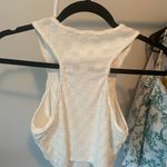 Bear Dance White Checkerboard Crop Top Racerback Photo 1