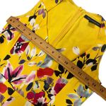 French Connection Women's Yellow Floral A Line Mini Dress Size 0 VNeck Micro Photo 7