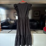Hyacinth House NEW Black Eyelet Marshall V Neck Classic Midi Dress Size XS Photo 4