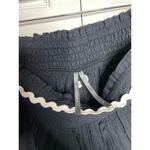 Anthropologie NEW Flirty Cotton Shorts Black Ivory Trim Size Medium Photo 2