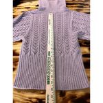 Talbots  Sweater Women Size Small Cowl Neck Short Sleeve Open Knit Cotton Classic Photo 4