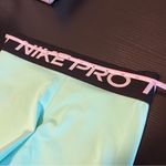 Nike  Pro Women’s Aqua Spandex Shorts Small Photo 5