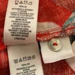 Sigrid Olsen  Women's 100% Linen Sleeveless Floral Print Mini Dress Size Large Photo 10