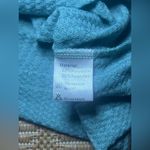 IWOLLENCE Women's Sleeveless Twist Knot Waffle Knit Teal Tank Top,Size S,NWT Blue Photo 8