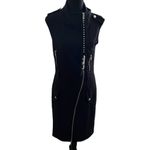 Love moschino  Fitted Biker Dress 6 Women’s Black Photo 1