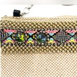 Steve Madden Marcia Clutch Purse Beaded Tassels Rhinestones Photo 2