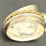 Vintage Handcrafted 925 Sterling Silver Amethyst Spinner Ring Size 8 7g. Photo 13