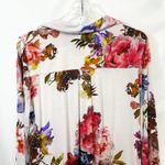 Soma Medium Pajama Set Floral White Purple Pink Button Up Long Sleeve Pants 1784 Photo 13