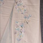 Christopher & Banks  Embroidered Floral Khaki Capri Pants Size 4 Photo 2