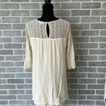 Entro  | WHITE EMBROIDERED LACE SLEEVES | WOMENS SIZE LARGE | BOHO | FLORAL Photo 3