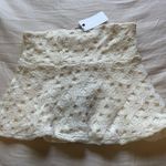Line and Dot –style ivory crochet mini skir Photo 0