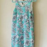 Crown & Ivy  Montauk Signature Weekend Shift Dress in Mint & Navy - Size S Photo 1