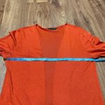 Massimo Dutti Womens Orange Open Cardigan Sweater Silk Cotton Blend Size XS Photo 6
