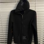 Peace Love World  black zippered hoodie Photo 4