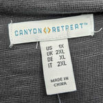 Denim & Co . Canyon Retreat Regular Easy Midi Boot Dress Size 1X NWT Photo 2