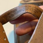 Melrose and Market Nude Suede Leather Heels Open Toe Booties Shoes Photo 9