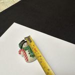 Fun World S. Lehman Snowman With Candy Cane & Green Scarf Brooch Pin Photo 3