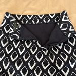 Ann Taylor sz 4 blue and white abstract print fully lined back zip skirt EUC Photo 8