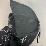 Vintage Floral Dress Rayon Black Leafy Momcore Short Sleeves Back Waist Tie 00s Size 14 Photo 11