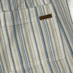 Liz Claiborne SZ 14 Jean Shorts Striped Hi-Rise Flat Front Rear Pockets Multi Photo 3