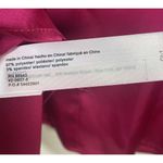 Eloquii Women's Plus Size 22 Kimono Sleeve Top Fucshia Keyhole Satin NWT Fuschia Photo 5