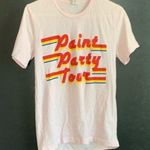 Bella Canvas Paint Party Tour 2019 Pink Tee Women's Size Small Retro Graphic T Shirt Photo 0