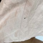 Handmade Linen  Floral Beads Embroidery Aprox L Photo 7