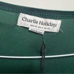 Charlie Holiday  Izzy Velvet Wrap Dress, New with Tags, Emerald Green Photo 8