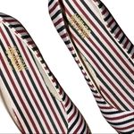 Beacon brand red white and navy blue or black striped comfy shoes Size 10 Photo 5