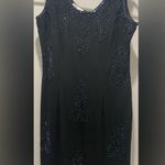 VTG JKARA New York Beaded Black Mid Photo 4