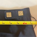 Ivanka Trump Black Ankle Pants Size 12 NWT Gold Zippers Stretch Trousers Photo 7