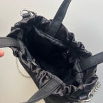 Kendall + Kylie black gathered satin handbag Photo 7