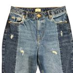 River Island  Two-Tone Slim Fit Jeans in Blue, Size 12​​ Photo 1