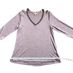 Juicy Couture Black Rhinestone V-Neck Purple Cold Shoulder Cutout Top Sz Medium Photo 9