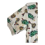 Vintage PK Elliot Womens Tennis Polo LARGE Racket Ball Allover Print 80s… White Photo 2