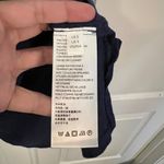 Anthropologie S Navy Split-neck High-Low Tunic Tee Oversized Photo 7