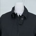 Gap Black Trench Coat Women’s Size M Classic Button Front Jacket Photo 3