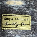 Simply Southern Women’s Long Sleeve Blue & White Aztec Pattern Cardigan Size XL Photo 5