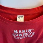 Darling Blue NWOT “Making cowboys cry” Tshirt size large Photo 2