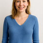 Tommy Bahama  Blue V Neck Long Sleeve Sweater Photo 0