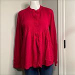 Mystic Sundance pleated  Falls Hi low blouse S Photo 3