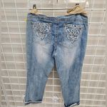 y2k CUTE WALLFLOWER Maternity jeans with cuffed crop legs By Motherhood Blue Size undefined Photo 2
