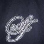 Sean John  S Y2K Zip Front Logo Hoodie in Black White Photo 3