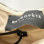 Retrofête RETROFETE Josie Metallic Maxi Strapless Gown Champagne Medium Photo 3