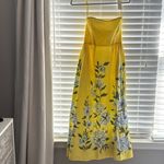 NWT Banjanan Yellow Strapless Dress SIMONA DRESS KILLARA BORDER Size M Photo 4