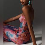 Anthropologie The Soleil Slim Strapless Ruched Mesh Dress Photo 5