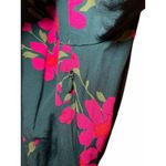 Boden Women US 6 Mara Bramble Belted Floral Hunter Green Pink Long Sleeve Dress Photo 5