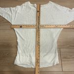 Lilly Pulitzer  Linen White Dolman Knit Short Sleeve Boatneck Top Size S Photo 5